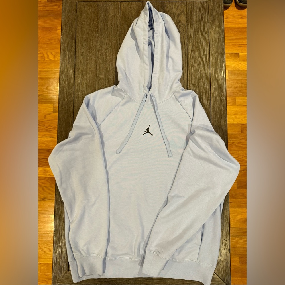 Jordan Dri-FIT Men's Crossover Fleece Hoodie Royal Tint (Columbia Blue) Large